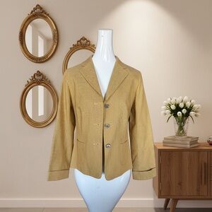 Elegant Gold Pea Coat